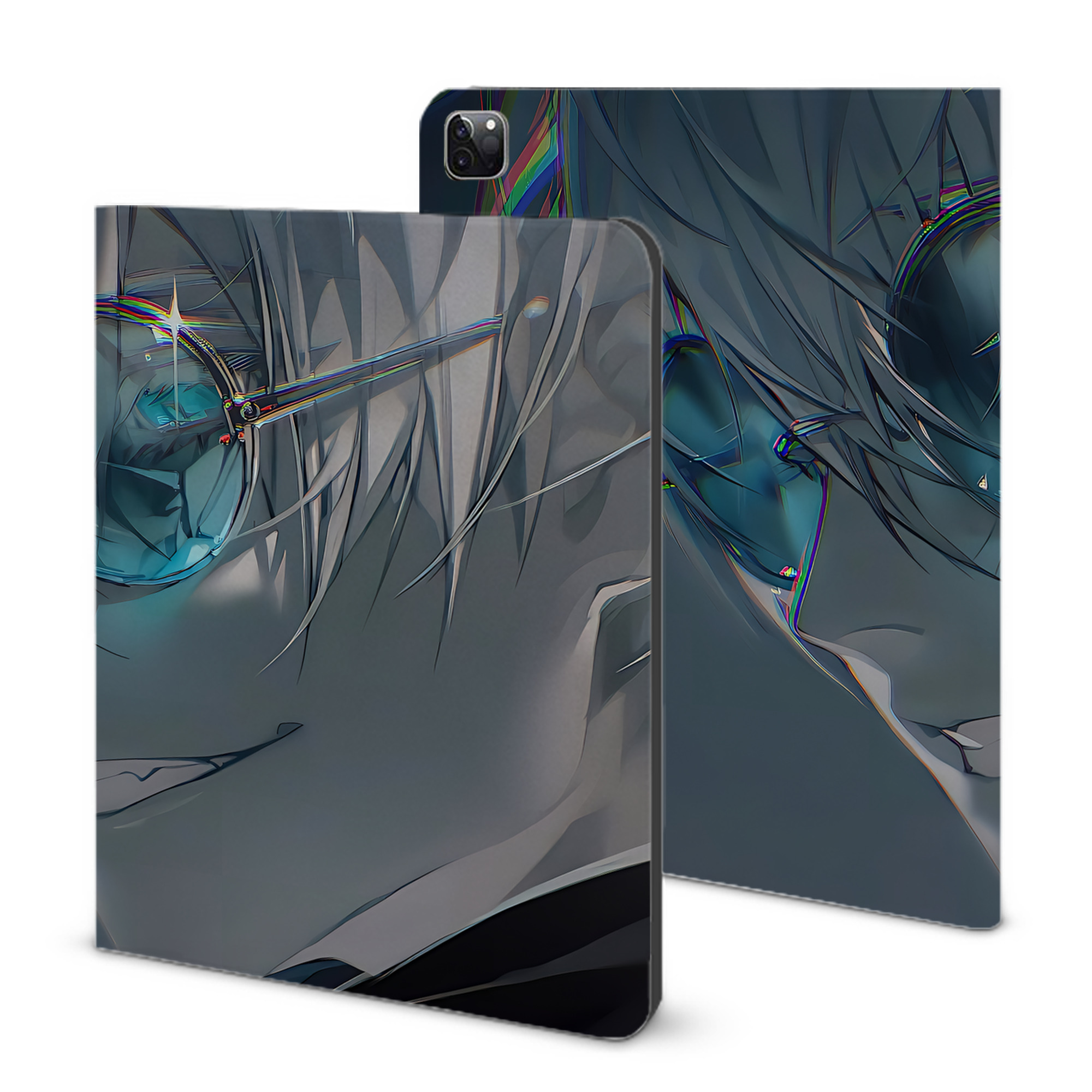 （画像用） 呪術廻戦 Jujutsu Kaisen IPad ケース ブック型 PUレザー TPU 耐衝撃 軽量 薄型 ペン収納なし 全面保護 IPad 各モデル対応